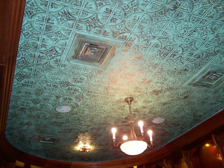 #309 Painted Copper With Patina Paint Faux Tin Ceiling Tile