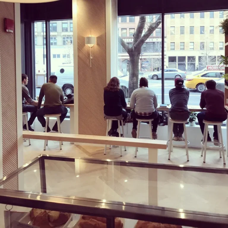 This is at Pourt in NYC - 331 Maple Veneer 331 Maple Veneer Wall Panels