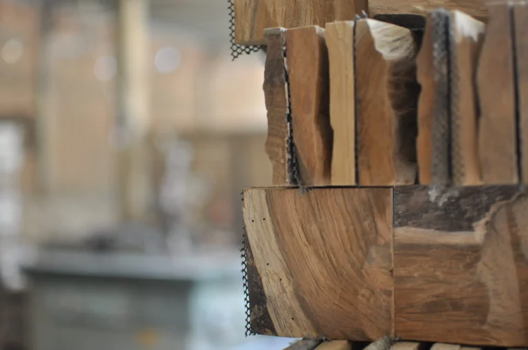 Stacked-Rootwood-Panels-before-staining