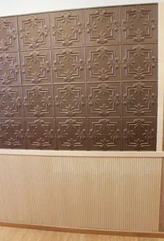 321 Bronze And 331 Maple Veneer Tambour Wainscot
