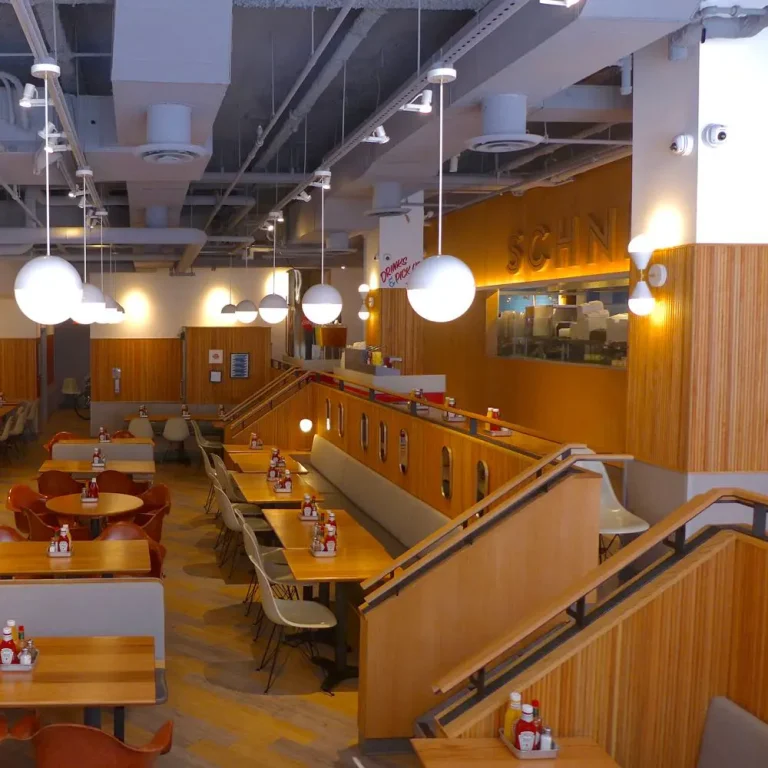 Solid wood tambour at Schnippers in NYC