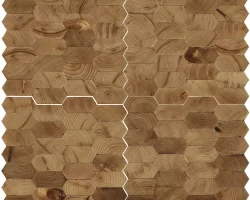 Forest Elements Wood Mosaic Wall Tiles, Wood Wall Tiles, Honeycomb Wood Tile Forest Elements Wood Mosaic Wall Tiles, Wood Wall Tiles, Honeycomb Wood Tile
