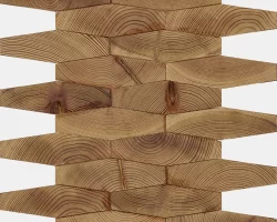 Forest Elements Stereo Long Hexagon Wood Mosaic Wall Tiles Slat Wood Forest Elements Stereo Long Hexagon Wood Mosaic Wall Tiles Slat Wood