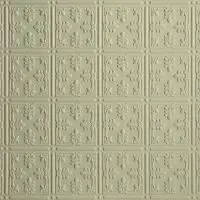 2x4 faux tin ceiling tile glue up install