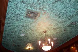 decorative faux tin ceiling tile glue up diy installation