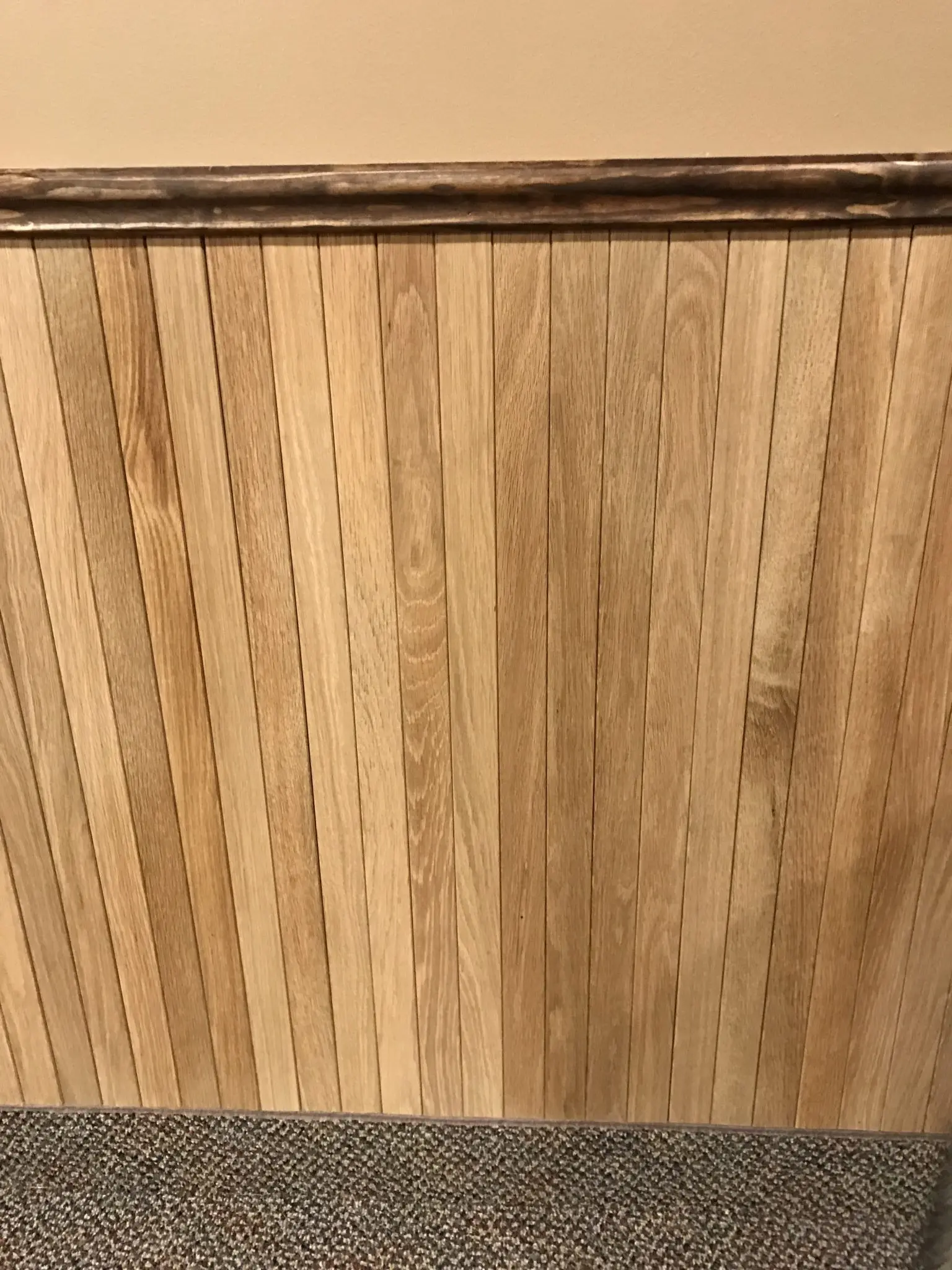 White oak wall paneling wainscot